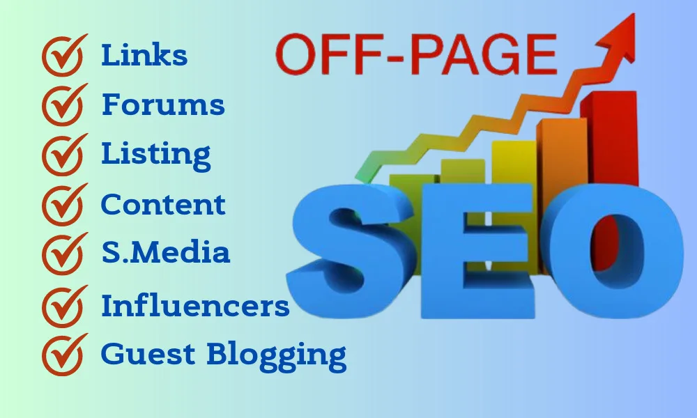 Off-Page SEO with ranking graph and checklist